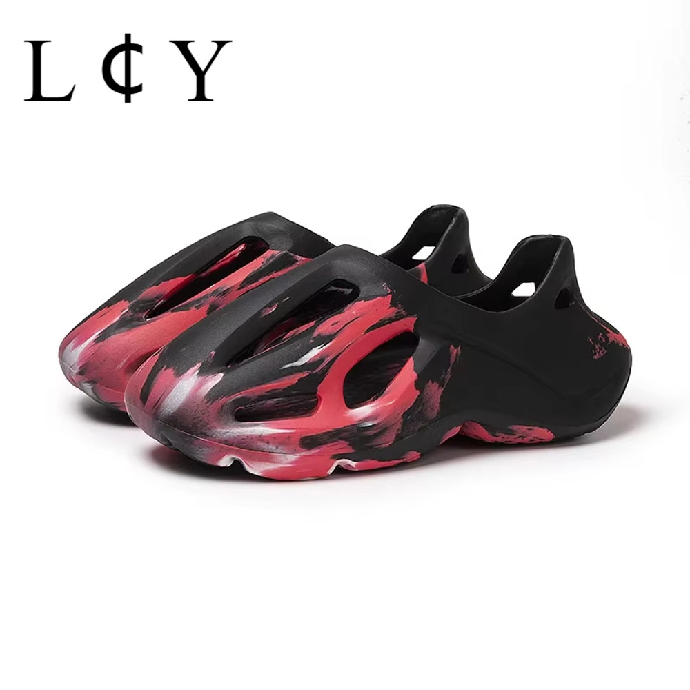 Personalized Lace Up Beach Shoes For Men And Women Summer Anti Slip Designer Dyeing Hollow Outdoor 8