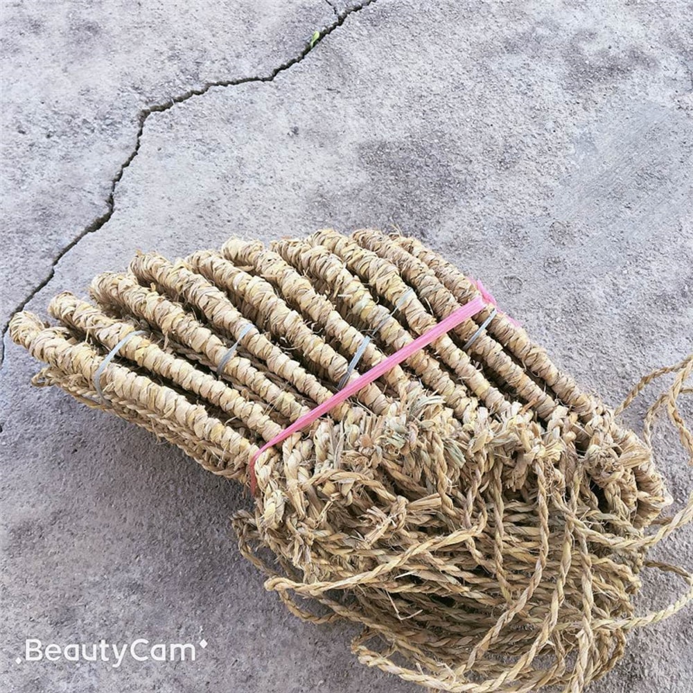 HandWoven Straw Sandals For Men And Women Japanese Anime Cos Play Shoes Retro Drift Beach Sandals F 6