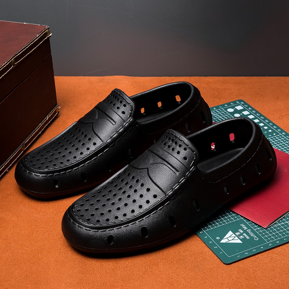 Summer Mens Sandals Comfortable Loafers Casual Beach Shoes Slip On EVA Slippers Non Slip Driving Sh 1