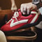 Maden Vintage Patchwork Red Racing Sneakers LaceUp Sporty Unisex Breathable Summer Thin Sole Casual 1