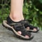 Outdoor Mens Sandals Fashion Men Sneakers Handmade Genuine Leather Nonslip Beach Sandals 5