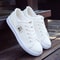 Low Top Denim Sneakers Lace-Up Canvas Sneakers for Women Spring Summer