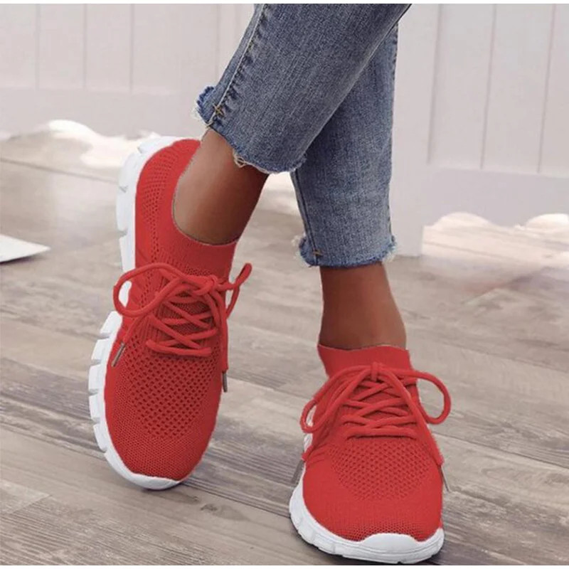Womens New Summer Sneakers Mesh Slip On Running Shoes Comfortable Walking Platform Casual Shoes For 5