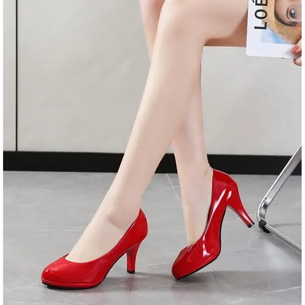 White Wedding Shoes For Women High Heels Fashion Party Pumps Footwear 7