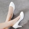 White Wedding Shoes For Women High Heels Fashion Party Pumps Footwear 8
