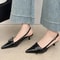 New Arrivals Pointed Toe Women Sandals Fashion Elastic Band Thin Mid Heels Red Black Silver Dress S 7