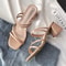 Sexy High Heels Square Open Toe Sandals New Fashion Summer Shoes For Women 7