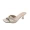 Stylish Womens Slippers For Summer Shallow Slippers With Med Heels Fashionable Outdoor Sandals For 6