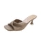 Stylish Womens Slippers For Summer Shallow Slippers With Med Heels Fashionable Outdoor Sandals For 7