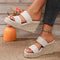 Women Peep High Wedges Heel Slippers Platform Sandals Female Summer Slippers 6