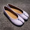 Comfortable Walking Lazy Loafers Fashion Soft Leather Split Toe Women Tabi Ballet Flats For Casual 0