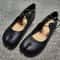 Comfortable Walking Lazy Loafers Fashion Soft Leather Split Toe Women Tabi Ballet Flats For Casual 8