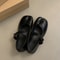 Casual Soft Leather Mary Jane Shoes Autumn Fashion Split Toe Flat Heel Laofer Shoes For Women Comfo 10