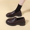 Fashionable Cosplay Lolita Platform Shoes for College Students Women Black Coffee