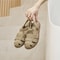 Womens New Hollow Pig Cage Sandals Flatsoled Retro Genuine Leather Baotou Sandals 2