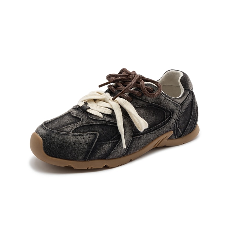 Genuine Leather Running Shoes For Women Nonslip German Training Sneakers Largesize Flat Womens Snea