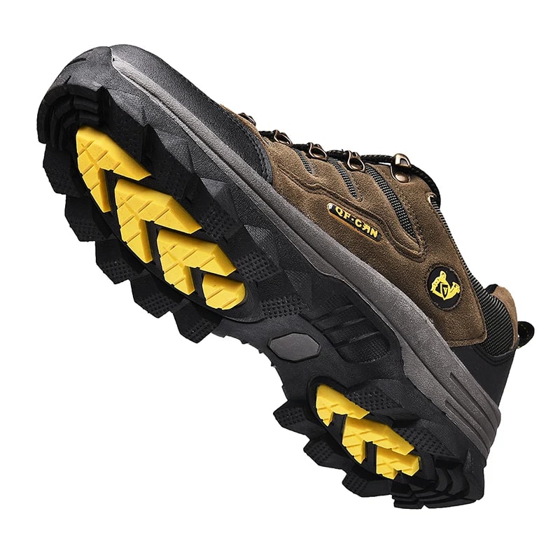 NonSlip Winter Leather Hiking Shoes Casual Outdoor Mens Trekking Sneakers LaceUp Cowboy Boots For W