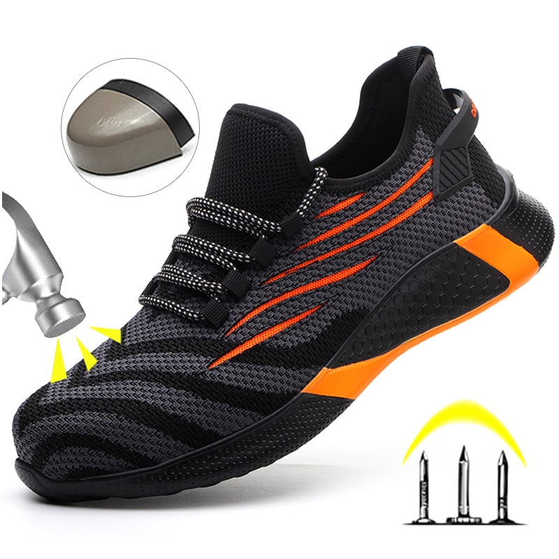 Indestructible Men Work Safety Boots Lightweight Antipuncture Work Sneakers For Men 0