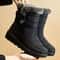Winter Boots For Women Ankle Low Heels Waterproof Snow Boots With Fur Trendy Womens Boots 6