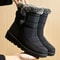 Winter Boots For Women Ankle Low Heels Waterproof Snow Boots With Fur Trendy Womens Boots 6