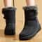 Winter Boots For Women Ankle Low Heels Waterproof Snow Boots With Fur Trendy Womens Boots 3