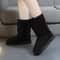 Velvet Winter Snow Boots New Casual Comfortable Roundtoe Midcalf Warm Thicksoled Solid Color Fashio 9