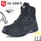 Steel Toe Safety Boots Men Work Shoes AntiSmashing AntiSlippery Boots For Male And Female 5