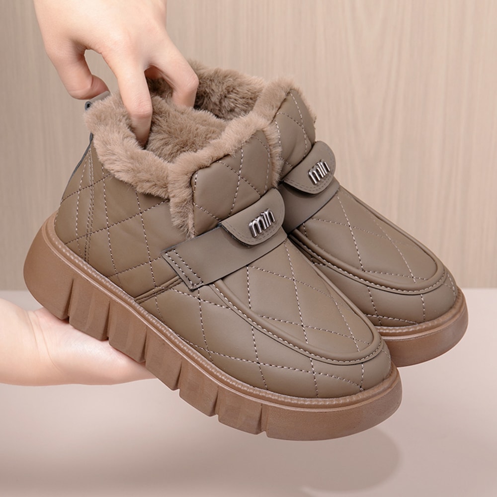Waterproof Short Snow Boots Winter New Model Fleece Anti Slip Warm Womens Boots 6