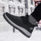 Thick Warm Fur Men Boots Waterproof Winter Snow Shoes Lightweight Casual Slip On Unisex Ankle Boots 4