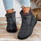 MidCalf Waterproof Cotton Boots For Women Casual Sports Shoes With Outer Zipper And Plush Interior 7