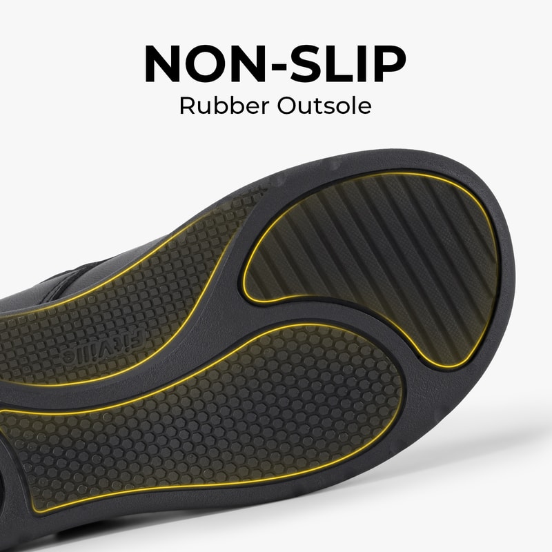 Extra Wide Womens Leather Shoes SlipOn Walking Shoes For Diabetic Feet With Arch Support And Comfor 4