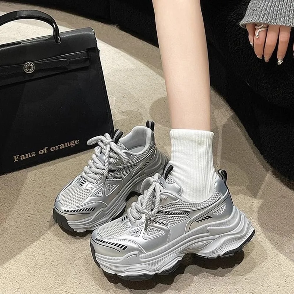 Womens Lightweight Dad Shoes Sporty Casual Fashionable Breathable Mesh Spring Summer Upgraded Versi 4