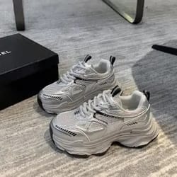 womens lightweight dad shoes sporty casual fashionable breathable mesh spring summer upgraded version thick bottom