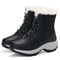 Winter Women Heels Boots Waterproof Platform Ankle Boots Plush Snow Boots Warm Outdoor Short Boots 8