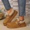 Fleece Lined Bean Bean Fur Boots Casual Shoes Thickened Snow Boots Rubber Bottom Round Toe Korean S 2