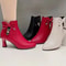 New HighHeeled Boots For Women Waterproof White Taiwan Zip Boots Spring Autumn Single Boots 2