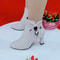 New HighHeeled Boots For Women Waterproof White Taiwan Zip Boots Spring Autumn Single Boots 6