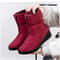 Plush Winter Warm Snow Boots For Women Waterproof Front Zipper Non Slip Ankle Boots Cotton Padded S 4