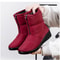 Plush Winter Warm Snow Boots For Women Waterproof Front Zipper Non Slip Ankle Boots Cotton Padded S 4