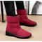 Plush Winter Warm Snow Boots For Women Waterproof Front Zipper Non Slip Ankle Boots Cotton Padded S 7