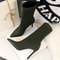 Pointed Sexy Toe Stretch Boots Autumn Stiletto High Heels Women Boots Fashion Ankle Boots Ladies Sh 1