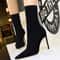 Pointed Sexy Toe Stretch Boots Autumn Stiletto High Heels Women Boots Fashion Ankle Boots Ladies Sh 0