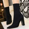 Pointed Sexy Toe Stretch Boots Autumn Stiletto High Heels Women Boots Fashion Ankle Boots Ladies Sh 3