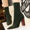 Pointed Sexy Toe Stretch Boots Autumn Stiletto High Heels Women Boots Fashion Ankle Boots Ladies Sh 4