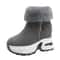 Winter Snow Boots Fleece Lined Warm Cotton Boots For Women Korean Style With Increased Inner Height