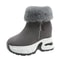 Winter Snow Boots Fleece Lined Warm Cotton Boots For Women Korean Style With Increased Inner Height