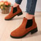 Chunky Heel Women Boots British Style Platform Casual Chelsea Boots Thick Sole For Winter And Autum 3