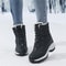 Women Snow Boots Waterproof Fur Wedges Platform Ankle Boots Nonslip Winter Thigh High Warm Shoes Fo 1