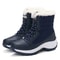 Women Snow Boots Waterproof Fur Wedges Platform Ankle Boots Nonslip Winter Thigh High Warm Shoes Fo 9