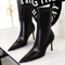 Womens Ankle Boots In Pu Leather Sexy Highheel Boots Winter Autumn Shoes Short Boots With Heels 0